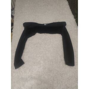 VTG Plum Black Velvet Shrug Bolero Jacket Crop Evening Wrap Sz 12PT Whimsigoth